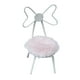 thumbnail image 3 of Silla De Metal Para Casa De Muñecas En Miniatura Simulada 1/12 Con Cojín De Felpa, Color Blanco, 3 of 5