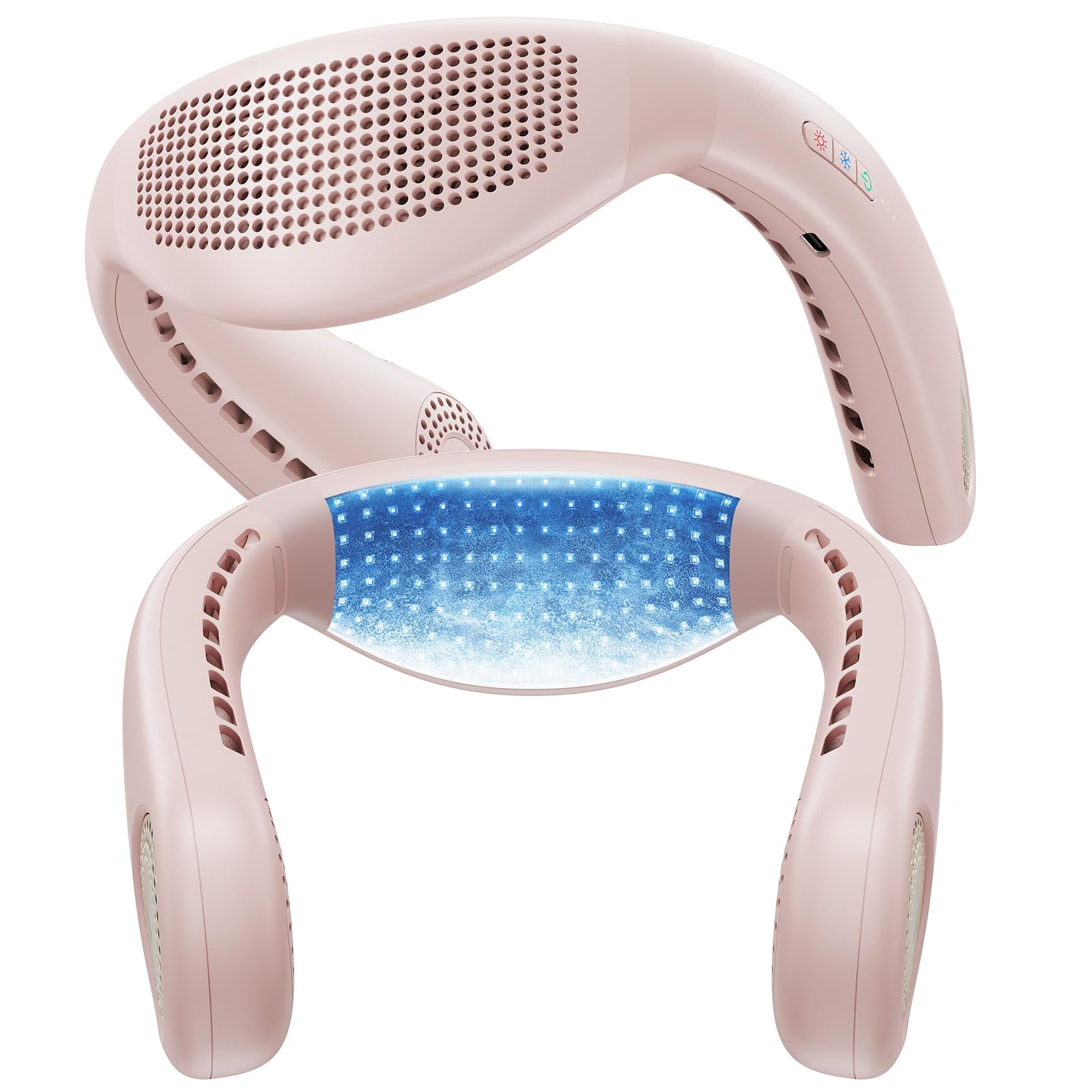 Ventilador De Cuello Torras Coolify Air 2025, Mejorado, Recargable, Rosa