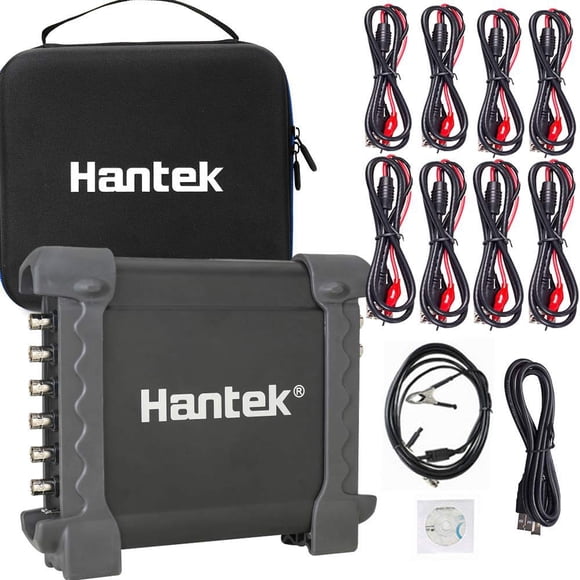 Osciloscopio Hantek 1008C+ 8 canales USB 2.4MSa/s