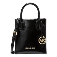 Cartera Michael Kors Bolso Crossbody Mercer Xs De Piel Granulada Para Mujer (Negro/Patent) 35H3Gm9C0M-001