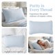 thumbnail image 4 of Protectores de Almohada REGALWOVEN con Tamaño Estándar de Sobre 2 Paquetes, Fundas de Almohada Impermeables Acolchadas de Poliéster para Hogar Hotel Azul Cielo Queen, 4 of 5