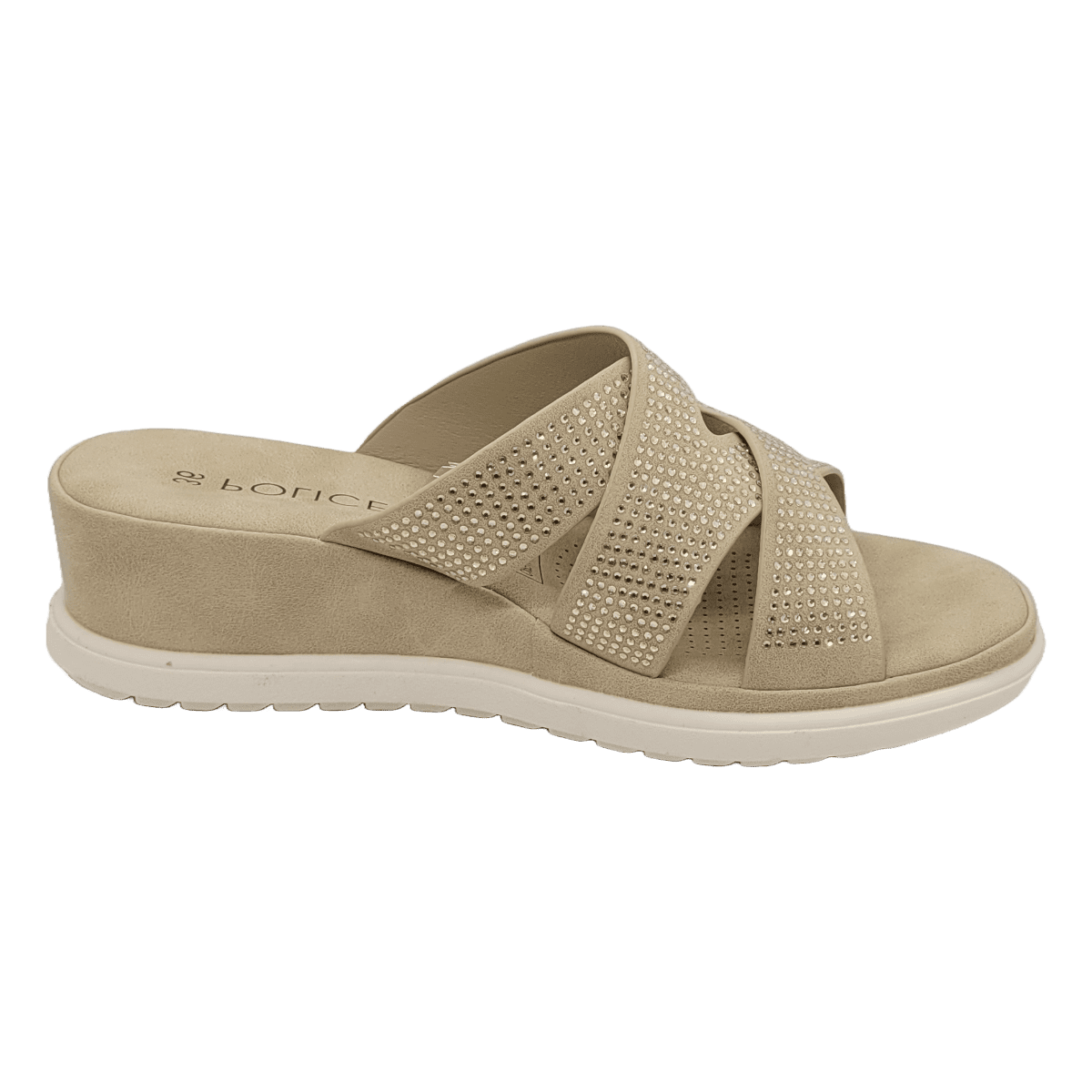 Sandalias Police Beige Po-pos25b056 - Talla 36