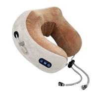 Genérico - Masajeador Almohada Eléctrico Cuello Cervical Recargable Beige
