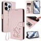 thumbnail image 2 of Funda Billetera con Relieve de Gato para iPhone 15 Pro, Rosa, 2 of 6