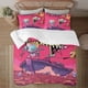 thumbnail image 1 of Invader Zim Face on print Soft Bed Set Lightweight 3 Pieces Bedding Sets for All Season Comforter Set Easy Care, 1 of 5