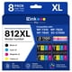 thumbnail image 1 of Paquete combo de tintas E‑Z Ink Pro Epson 812XL 8 unidades (reacondicionado), 1 of 9