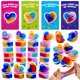 thumbnail image 1 of ZICZLI Paquete de 28 slime corazones galácticos para San Valentín, recuerdos para fiesta, 1 of 7