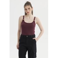 Fashionspark - Polera Mujer Tirante Argolla Burdeo