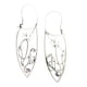 thumbnail image 2 of Pendientes Elegantes Gota Para El Oído Joyas De Flores Antiguas Para Vestir Mujeres Niñas Fiesta Púrpura, 2 of 5