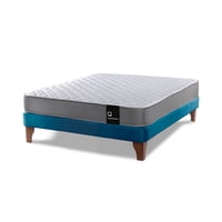 Latam Home - Cama Europea Zen Best Full 135X190 Cm Tela Azul Petroleo