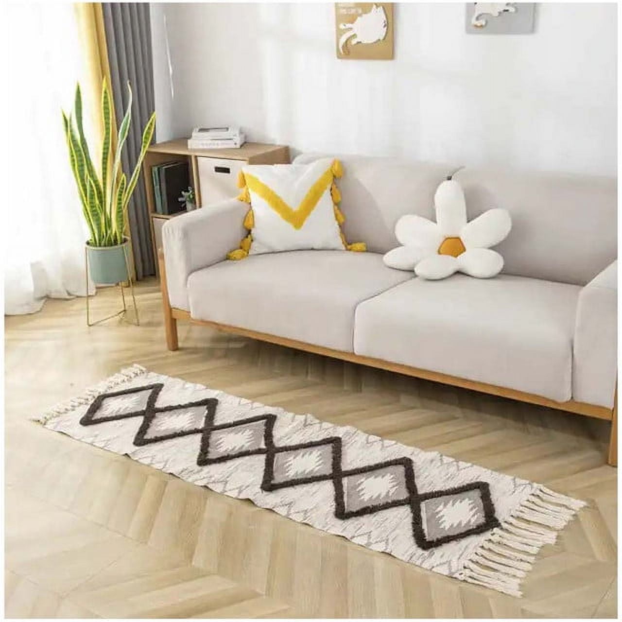 Wyj Hogar - Alfombra Pasillera-piecera De Algodón/lino 60x200cm 06