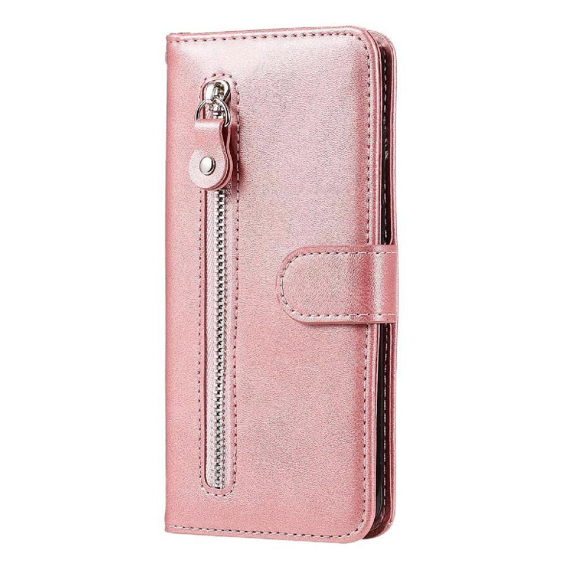 Gangxun - Funda Con Cremallera Para Iphone 11 Pro, Carcasa Cartera De Cuero Pu Con Soporte Y Tarjetero