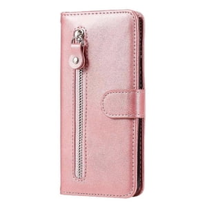 Gangxun - Funda Con Cremallera Para Iphone 13, Carcasa Cartera De Cuero Pu Con Soporte Y Tarjetero