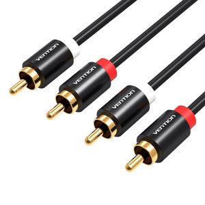 Cable Doble Rca Macho A Rca Doble Vention -3M