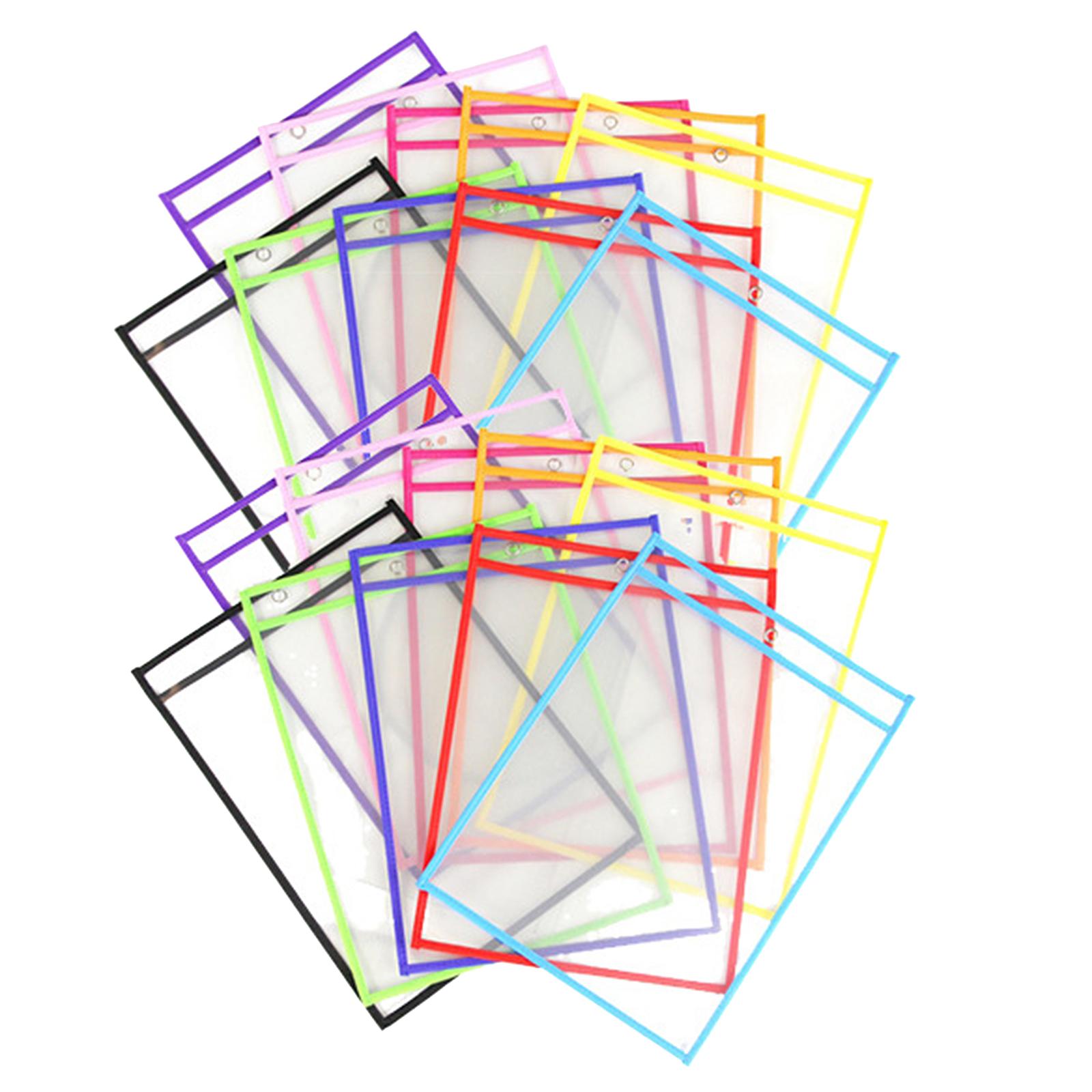 Bothyi - 20 Fundas De Bolsillo Reutilizables Para Borrado En Seco De 25 X 35 Cm.