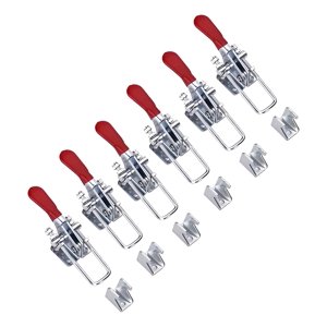 Genérica - 6 Abrazaderas Sujetadoras De Palanca Liberación Rápida 160Kg