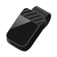 Ioensy - Soporte Para Gafas De Sol Compacto, Fácil De Instalar, Universal, De Lujo, Con Clip, Color Negro