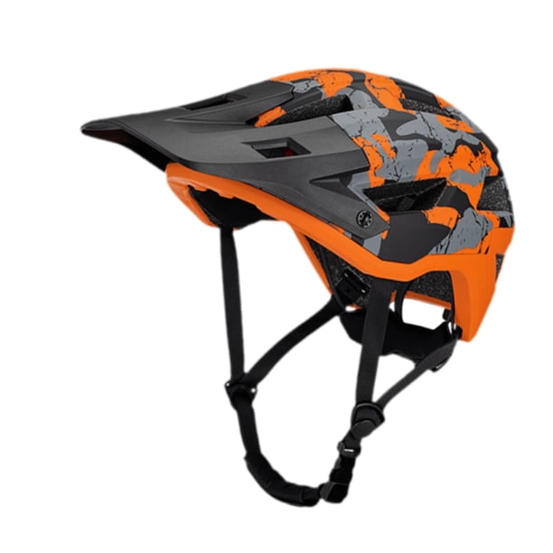 Casco de bicicleta Casco de ciclista Hombres y mujeres Tamaño ajustable Tamaño 55cm-61cm Casco deportivo cómodo para ciclistas Casco de scooter transp Naranja