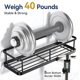 thumbnail image 3 of Organizador de ducha YASONIC de acero 304 adhesivo, soporta 40 lb, 3 of 3