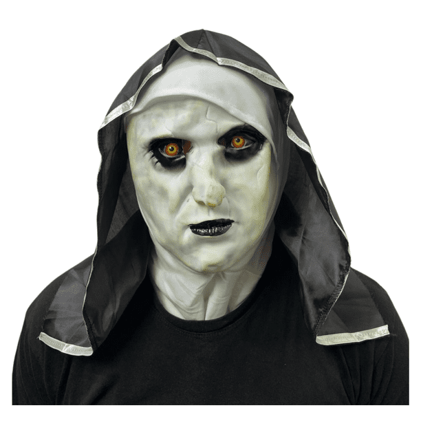 Keland Máscara De Monja Realista Para Adultos – Disfraz Terror Halloween The Conjuring | Careta Completa De Látex Y Poliéster
