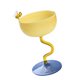 thumbnail image 3 of Tazas De Yogur Con Patas, Copa Bonita Para Fiestas De Bebidas De Leche, Base Amarilla Y Azul, 3 of 5