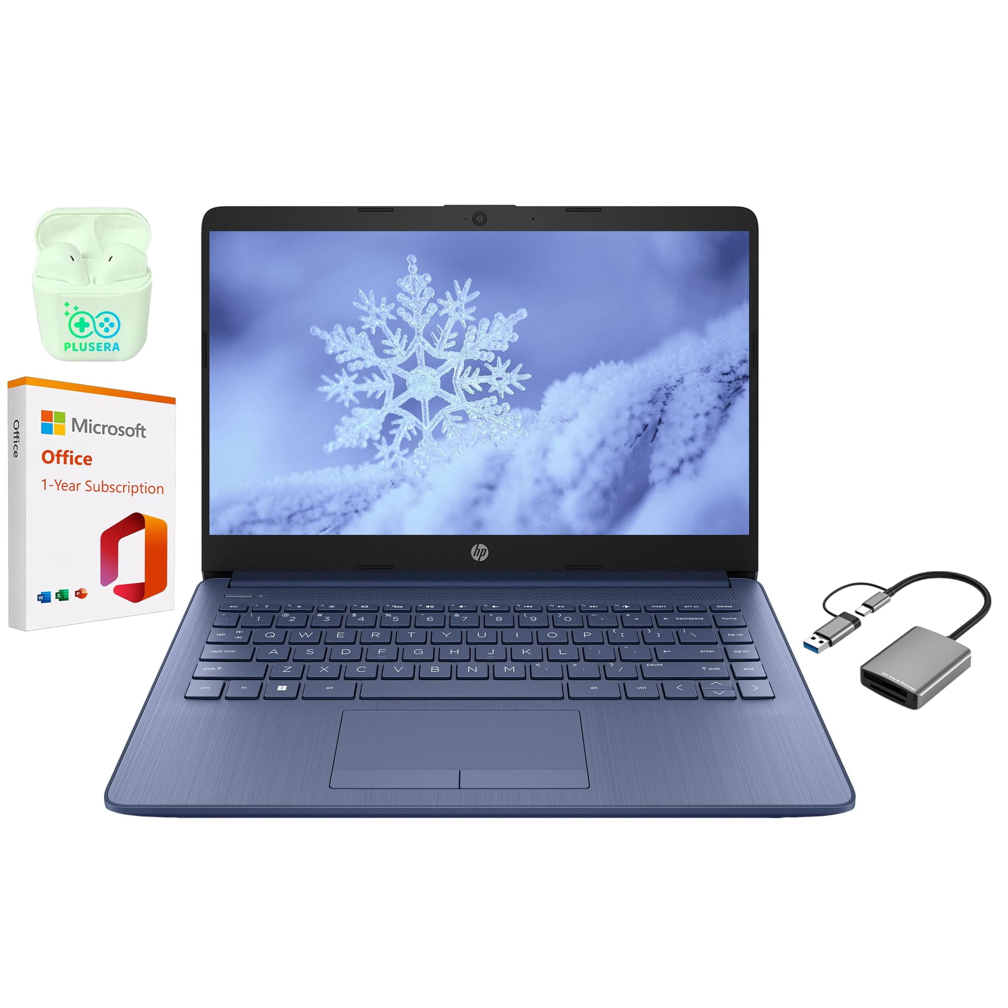 Laptop Hp 14" Intel N4120 8 Gb Ram 64 Gb Emmc + 256 Gb Sd
