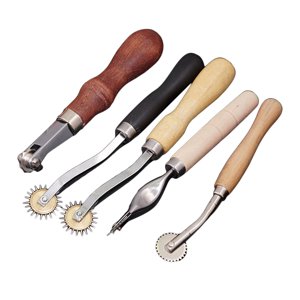 Magideal - Herramienta De De Rueda De Calco Dentada De 5 Uds., Artesanía De Material Cuero, Rueda De Profesion Para Tela, Papel, Accesorios De Material Cuero
