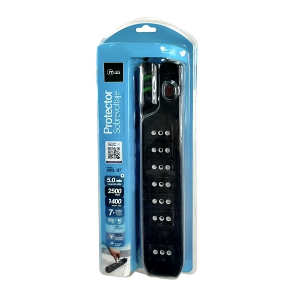 Alargador Protector De Voltaje Certificado 5 Metros - 9306