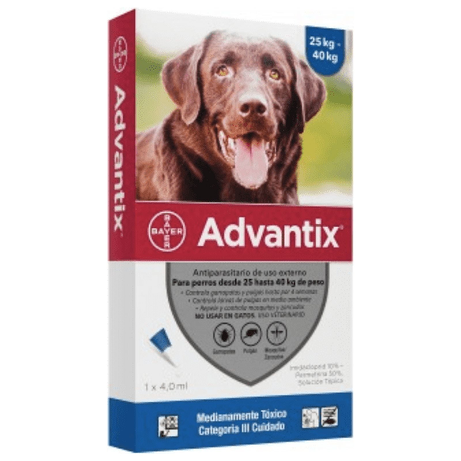 Bayer - Antiparasitario Advantix Para Perros De 25 A 40 Kg.