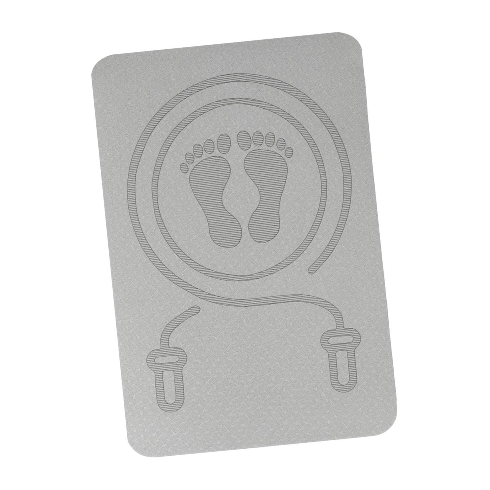 Magideal - Estera Para Saltar La Cuerda, Estera Para Ejercicios Físicos, Protección Para Las Rodillas, Absorción De Impactos, Estera Antideslizante Para La Cuerd Gris