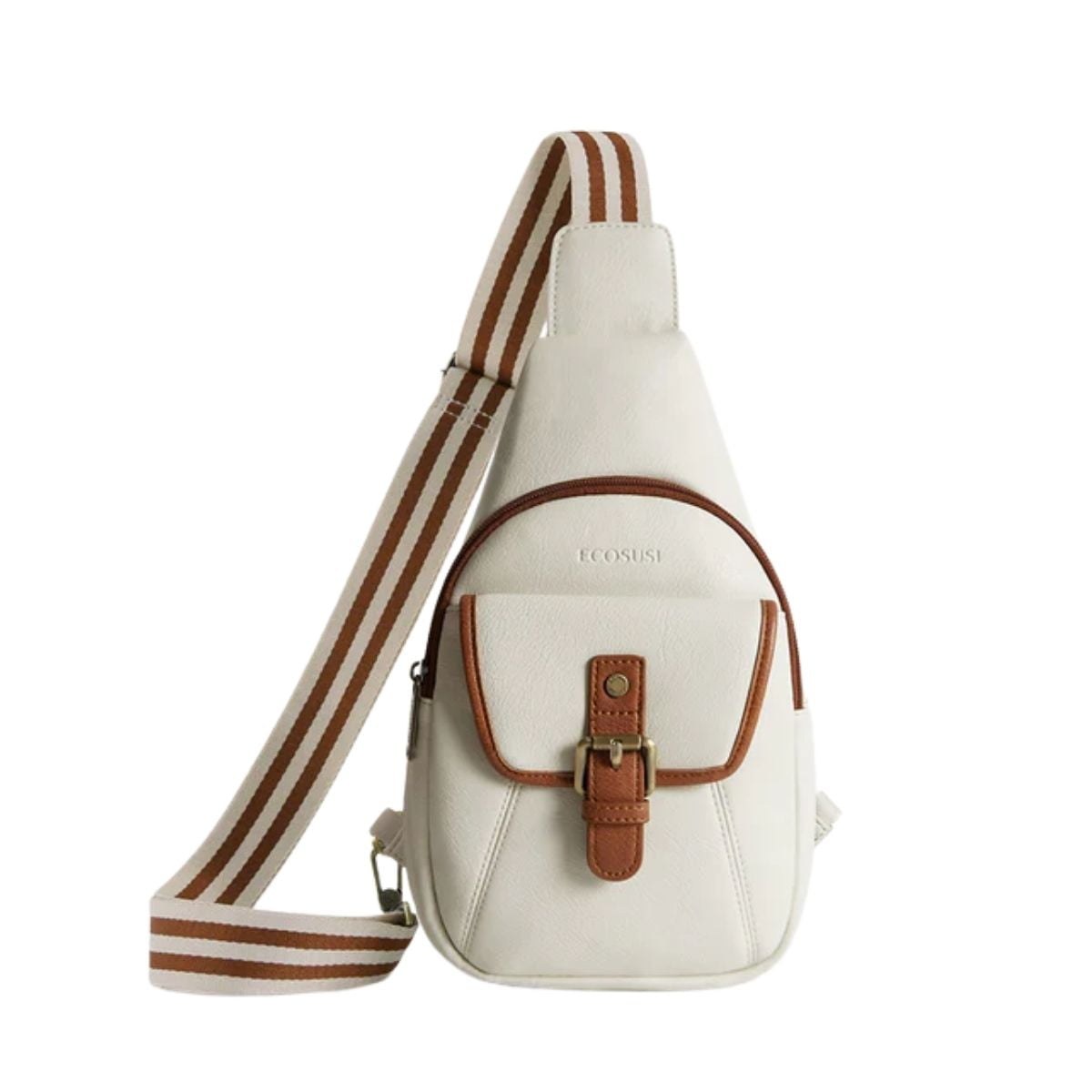 Ecosusi Bandolera Retro Con Correa De Guitarra - Blanco