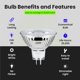 thumbnail image 4 of Paquete de 6 bombillas LED Feit Electric, 6 W, 500 lúmenes, regulables, MR16, 4 of 8