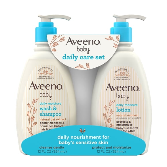 Set de regalo Aveeno Baby Daily Care con extracto de avena y prebiótico