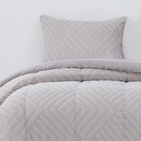 Hebra - Plumon Jacquard 1.5 Plaza Flechas Gris