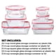 thumbnail image 3 of Contenedores de almacenamiento de alimentos Pyrex Freshlock, 14 piezas, juego mixto x7, 3 of 6