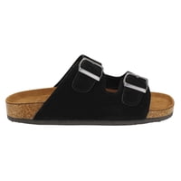 Sandalia New Walk Doble Correa Negra