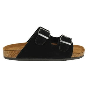 Sandalia New Walk Doble Correa Negra