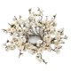 thumbnail image 2 of Candelabro Nearly Natural de flor de ciruelo con vaso de vidrio transparente, 2 of 5