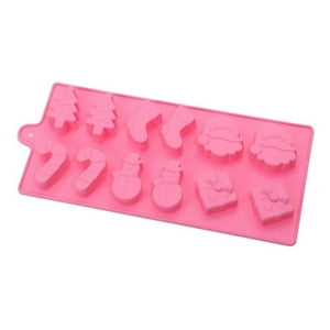 Genérico - Moldes De Chocolate Moldes Silicona Chocolate Navidad Media