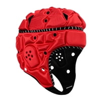 Ioensy - Casco De Rugby Ligero Y Suave Acolchado Para Hombre Y Mujer, Ideal Como Regalo, Gorra De Portero Roja.