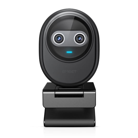 Cámara web EMEET Piko 4K de doble cámara alimentada por IA con enfoque automático