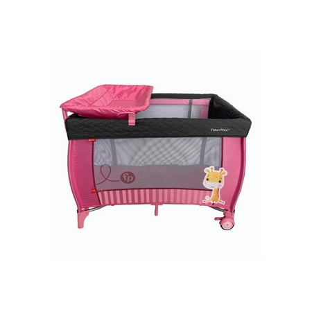 Cuna Fisher Price Pack & Play Mudador Y Pañalera Rosado - Ps