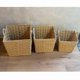 thumbnail image 5 of Set de 3 Canastos Organizadores Cuadrados en Seagrass – Natural, 5 of 7