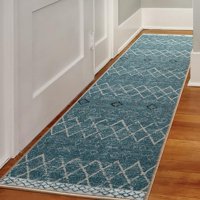 Home Fashion.Cl - Alfombra De Pasillo Antideslizante Azul 60 X 305 Cm Con Goma