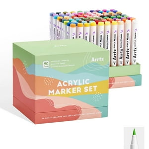 Arrtx 90 Marcadores Acrílicos Punta Pincel 90B - Paisajes