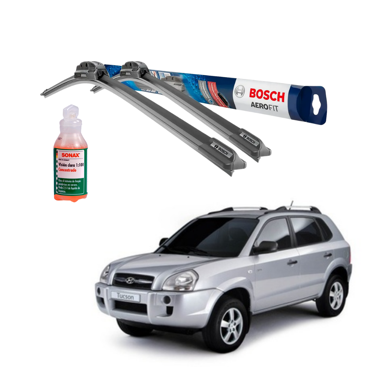 Plumillas Bosch Aerofit Para Hyundai Tucson 2004-2009