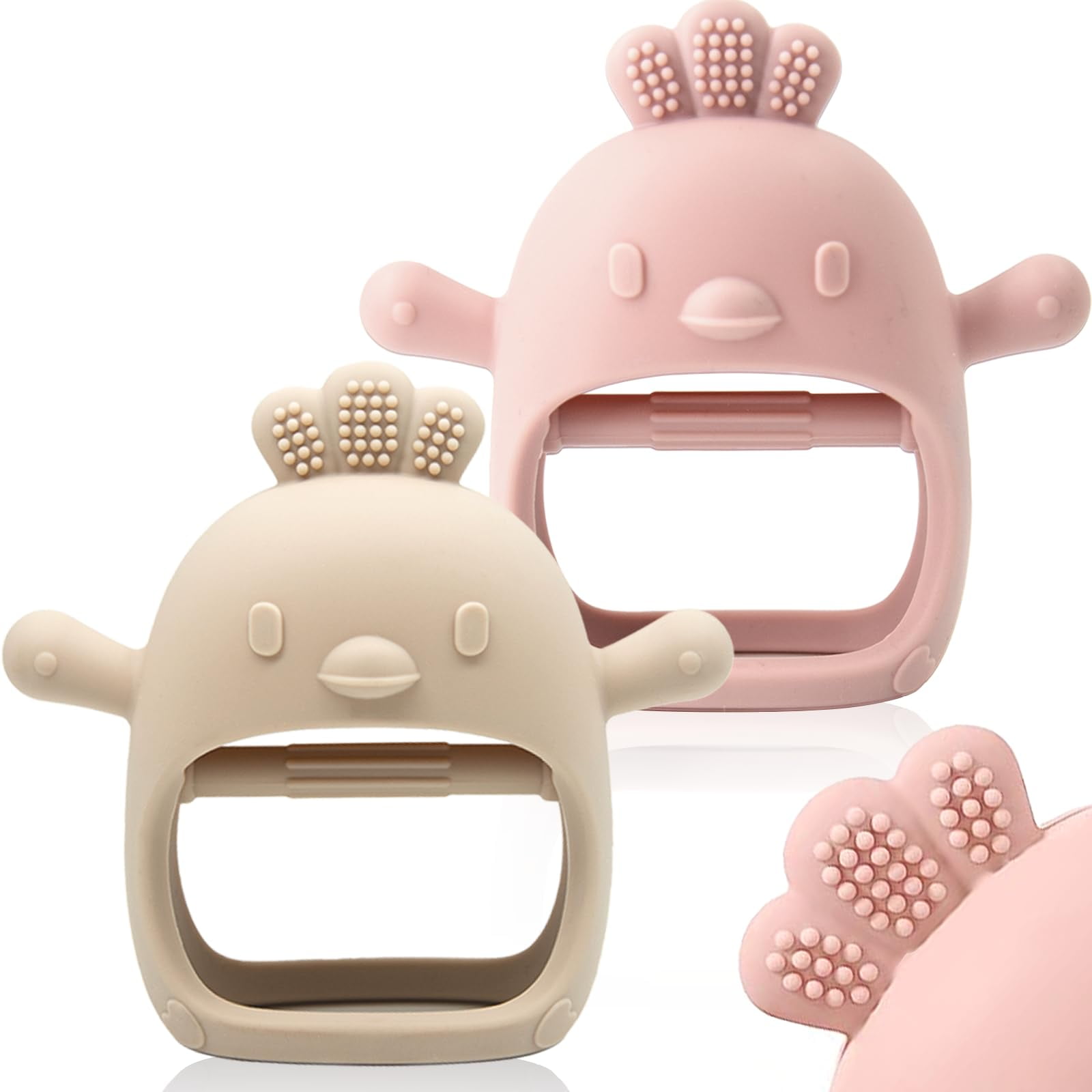 Manopla De Silicona Chookachoo Toy Para La Dentición Para Bebés De Más De 3 Meses