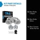 thumbnail image 2 of Kit de pastillas y discos de freno traseros TRQ cerámicos para Audi TT y Jetta, 2 of 9
