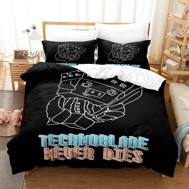 Technoblade Bedding Set Bed Set Aldult Kid Bedroom Duvetcover Sets bed sheet set