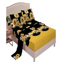 Genérico - Juego De Sabanas 2Oo Hilos King Con Diseño S07